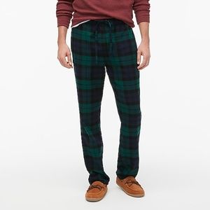 J. Crew Green and Blue Plaid Sweatpants